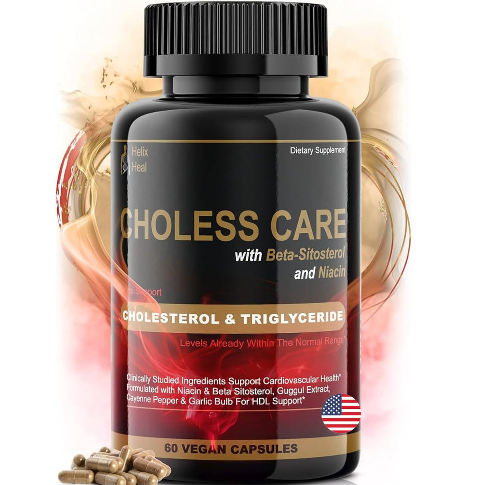 Cholesterol supplement bottle label