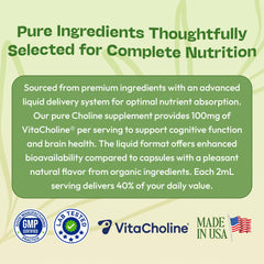 Absorption concept illustrating liquid choline uptake