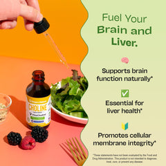 2 mL dosing illustration for Choline Liquid Drops