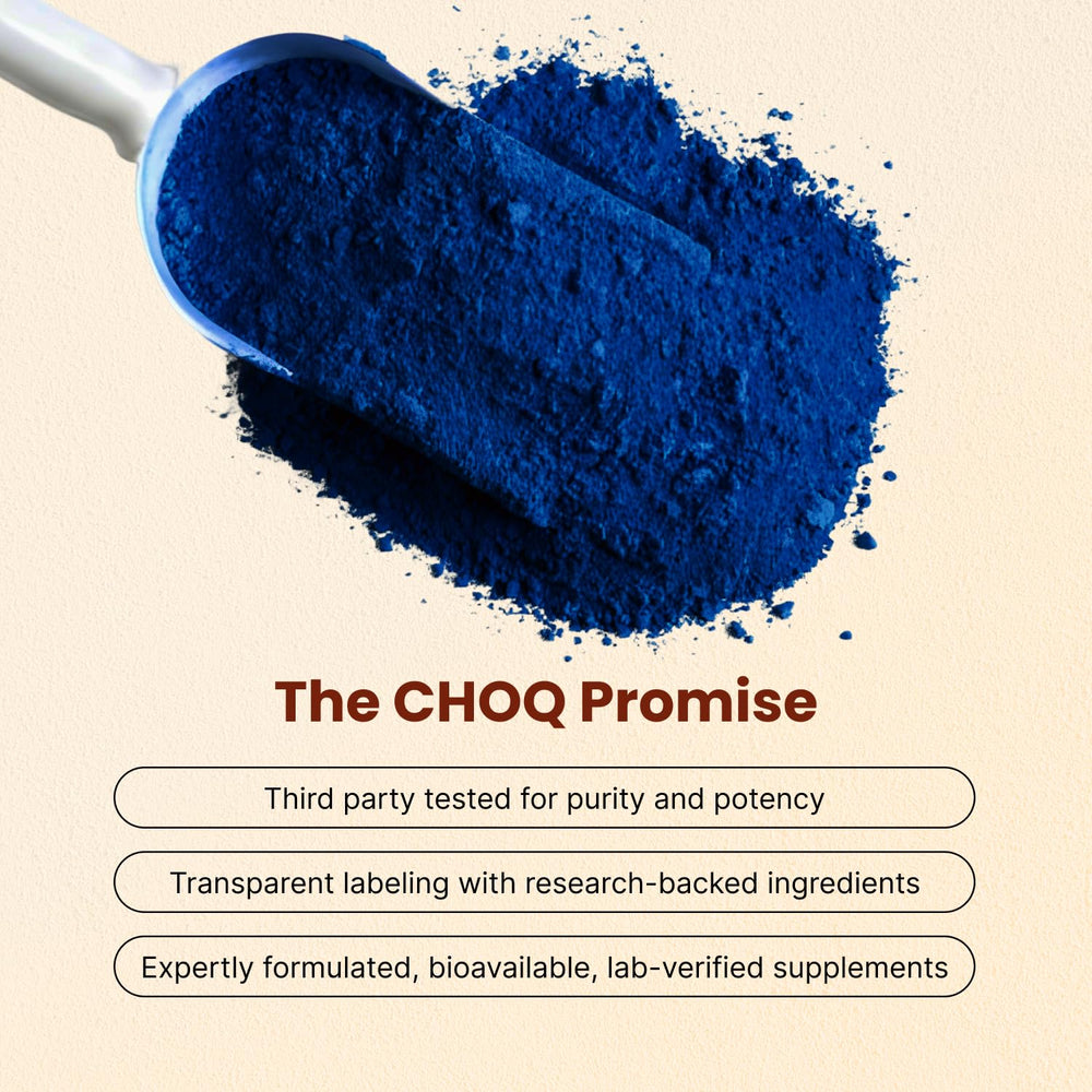 CHOQ Chad Mode green coffee berry extracts highlight natural caffeine for sustained energy.