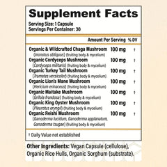 Vegan capsules of CHOQ Seven Wonders in bottle
