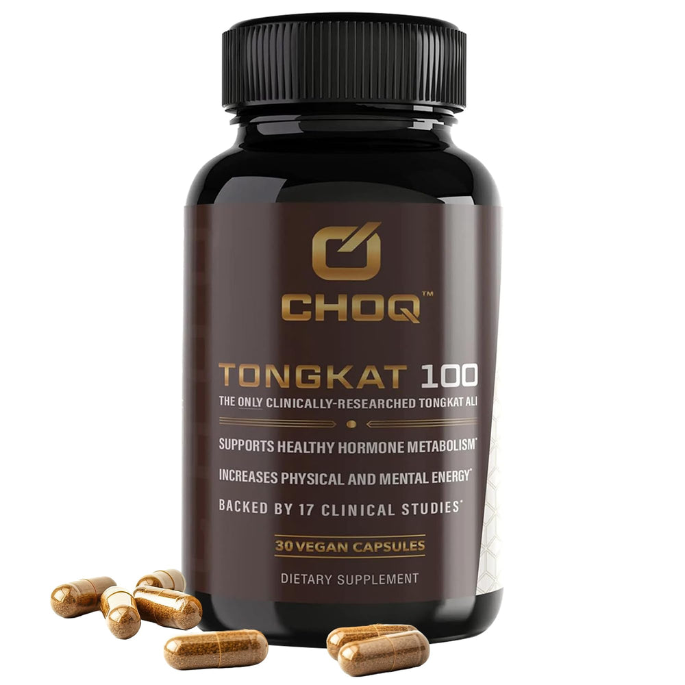 CHOQ Tongkat Ali Extract 100mg bottle - front view