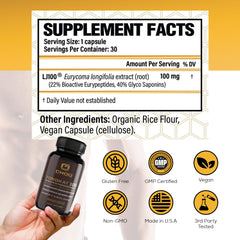 Product packaging with 30 capsules