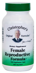Bottle of Christopher's Original Formulas Female Reproductive Formula – 100 vegetarian capsules