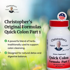 Barberry and cayenne components featured in Christopher's Original Formulas Quick Colon Part 1.