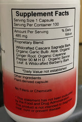 Herbal blend image for Christopher's Original Formulas Quick Colon Part 1 with cascara sagrada and companions.