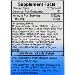 Vitalerbs product label featuring herbal blend and 180 capsules