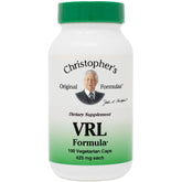 Bottle of Christopher's Original Formulas VRL Formula for immune support, 100 vegetarian capsules