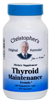 Christopher's Original Formulas Thyroid Maintenance bottle and label
