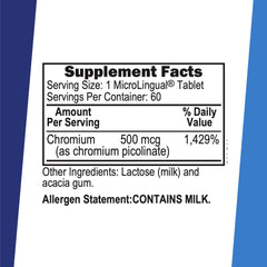 Chromium picolinate supports carbohydrate metabolism