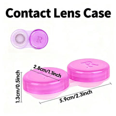 Chuangzhizhi 150 Pcs Colorful Transparent Contact Lens Cases - Six Colors (Back View)