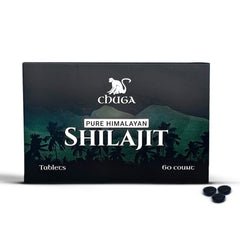 Chuga Himalayan Shilajit Tablets bottle with 60 servings