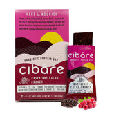Cibáre Probiotic Bars Raspberry Cacao Crunch 12-count hero image