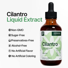 Vitamin A source in cilantro tincture promoting eye health
