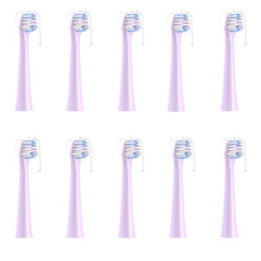 CILGEWH replacement heads 10 pack for Colgate Hum in purple