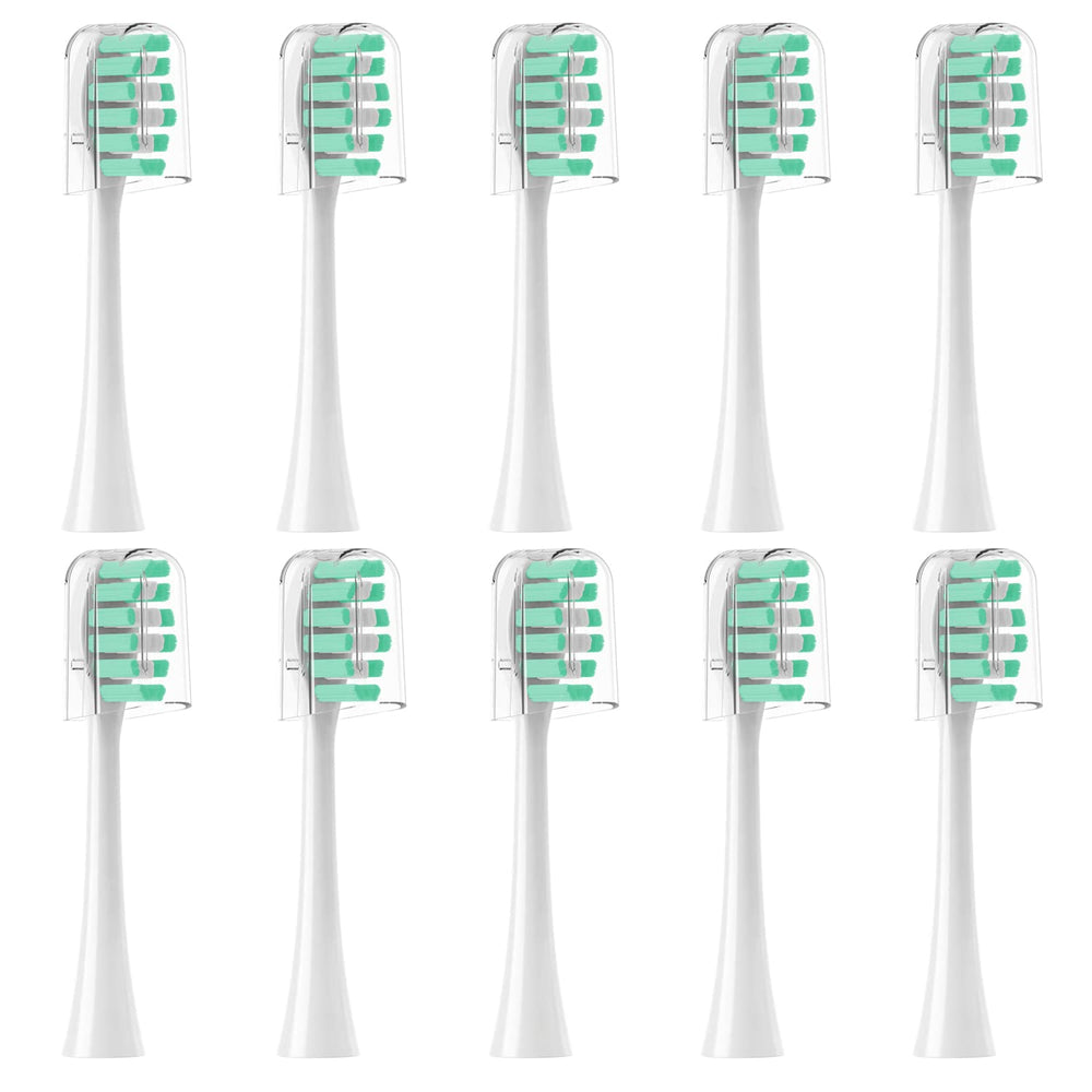 CILGEWH Gleem replacement toothbrush heads in white, 10-pack