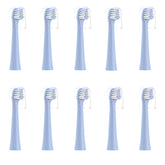 CILGEWH Replacement Toothbrush Heads 10 Pack Blue for Colgate Hum - front view