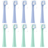 CILGEWH Colgate Hum replacement toothbrush heads 10-pack in blue and green colors