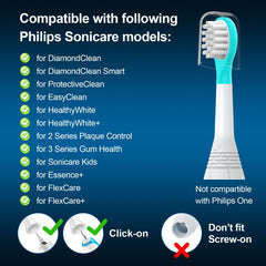 Philips Sonicare Kids compatibility diagram with CILGEWH heads