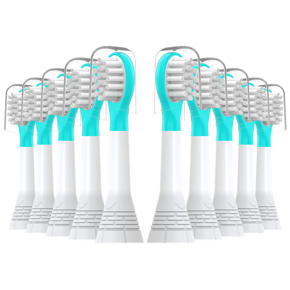 Travel-friendly packaging of CILGEWH Kids 10-pack replacement heads