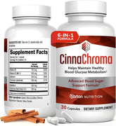 CinnaChroma Capsules bottle on white background