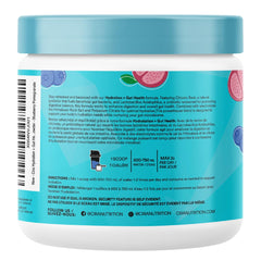 Cira Hydration probiotics-prebiotics label highlighting six strains for gut health.
