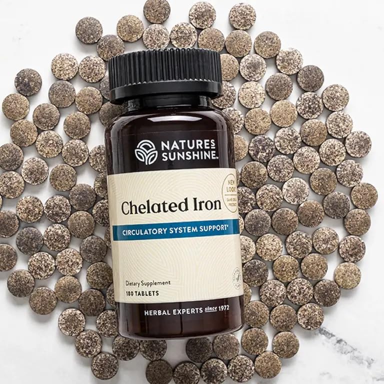 Graphic illustrating iron aids circulation and oxygen transport