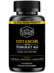 Bottle of Cistanche Tubulosa 200mg and Tongkat Ali 400mg for 2-month supply