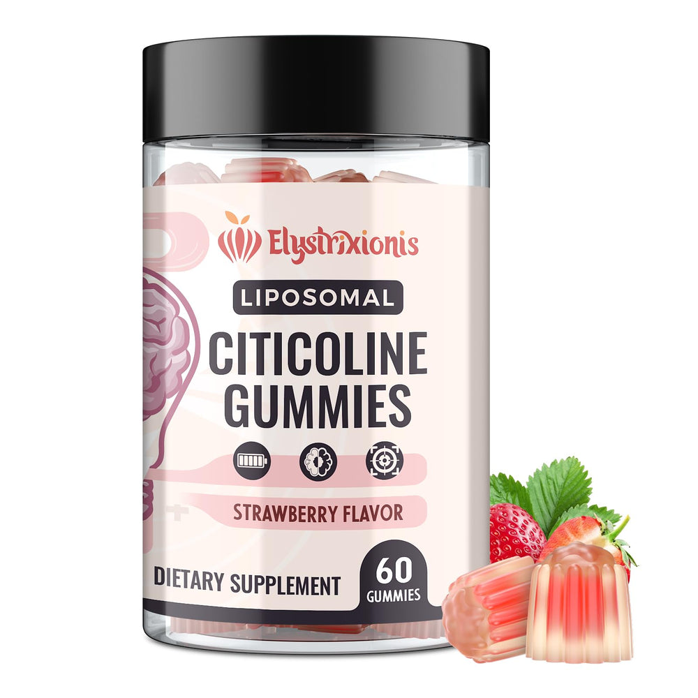 Citicoline 1000mg with Lion’s Mane strawberry gummy 60-count – hero image