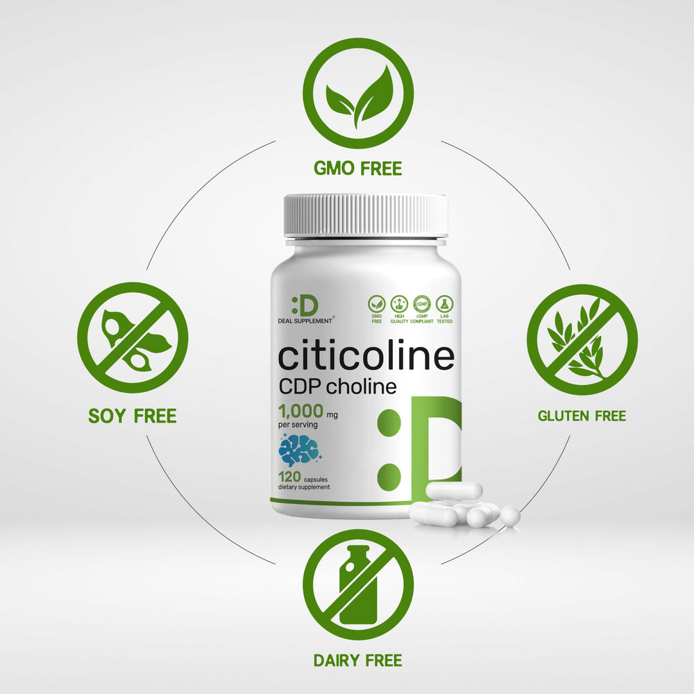 Close-up of CDP choline capsules