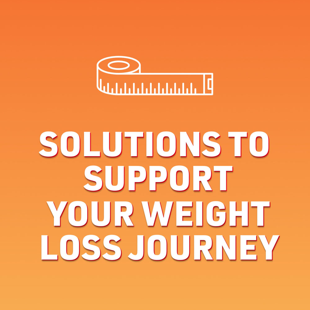 Pouring Citrucel orange flavor powder into water to mix.