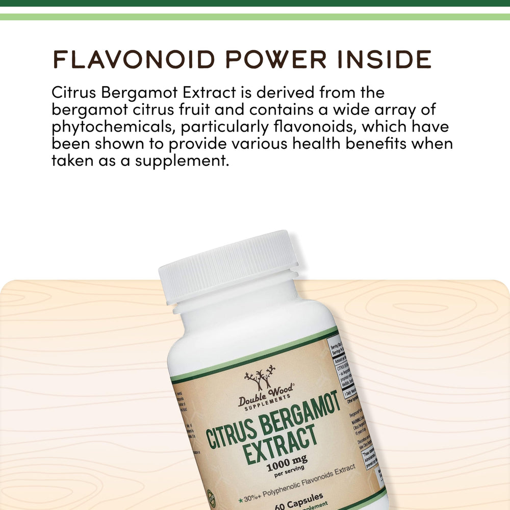Side angle of Citrus Bergamot 1000mg bottle