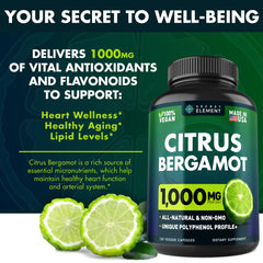 Close-up of Citrus Bergamot Extract Capsules