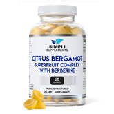 Citrus Bergamot Gummies with Berberine bottle – 60 count
