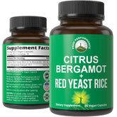 Citrus Bergamot + Red Yeast Rice 2-in-1 supplement bottle