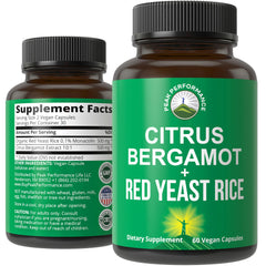 Citrus Bergamot + Red Yeast Rice 2-in-1 supplement bottle