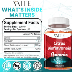 Ingredient highlights: plant-based bioflavonoids, sugar-free