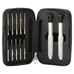 360-degree rotating head eyeglass screwdriver in hand