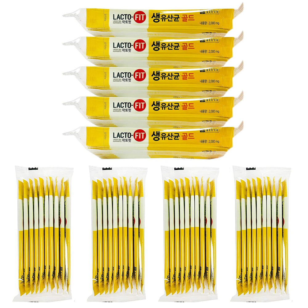 Lacto-Fit ProBiotics Gold box showing 50 sachets (total 100 g)