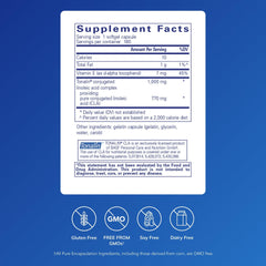 Close-up of CLA softgel capsules