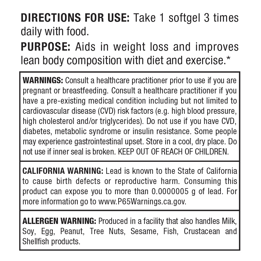 CLA95 dietary supplement bottle