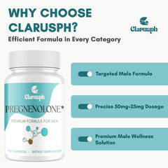 Close-up of a Clarusph Pregnenolone capsule