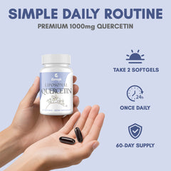 Front view of Clarusph Liposomal Quercetin packaging