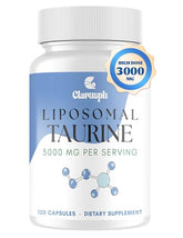 Clarusph Taurine supplement bottle showing packaging and label.