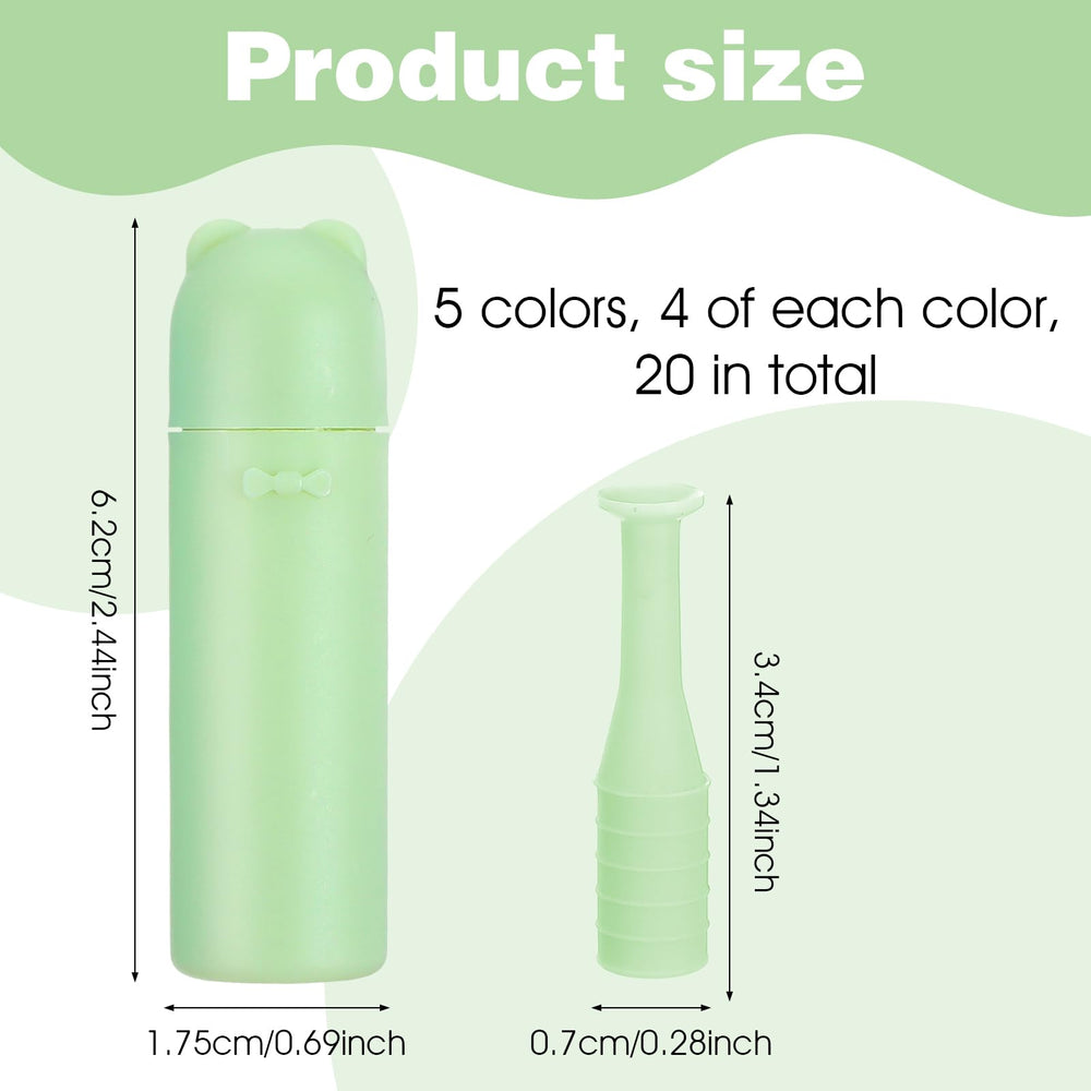 Compact storage box containing 20 soft contact lens remover tools