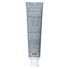 ClayBrite Activated Charcoal Toothpaste Zion Health 4 oz tube side view with labeling