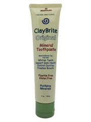 Claybrite Original Toothpaste Zion Health 3.2 oz tube with Montmorillonite clay