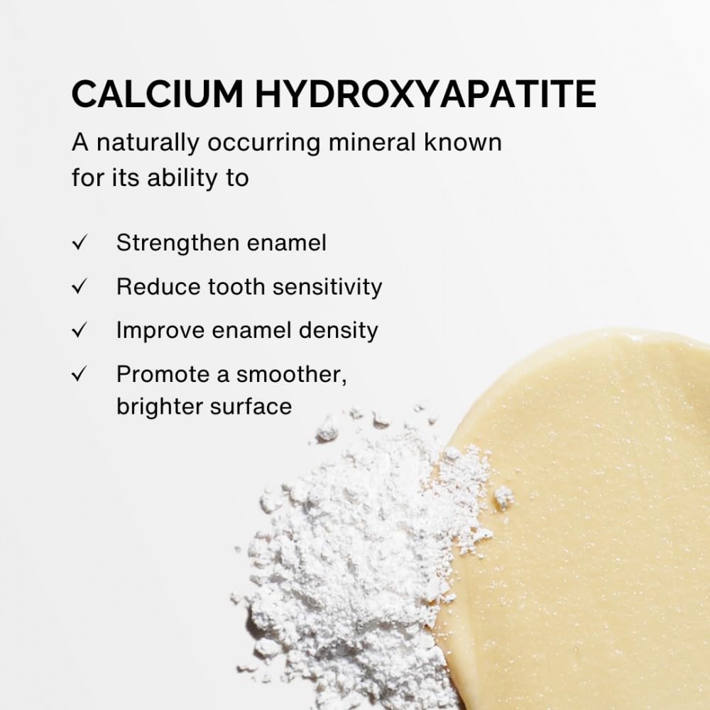 Lifestyle image showing toothpaste on bathroom counter