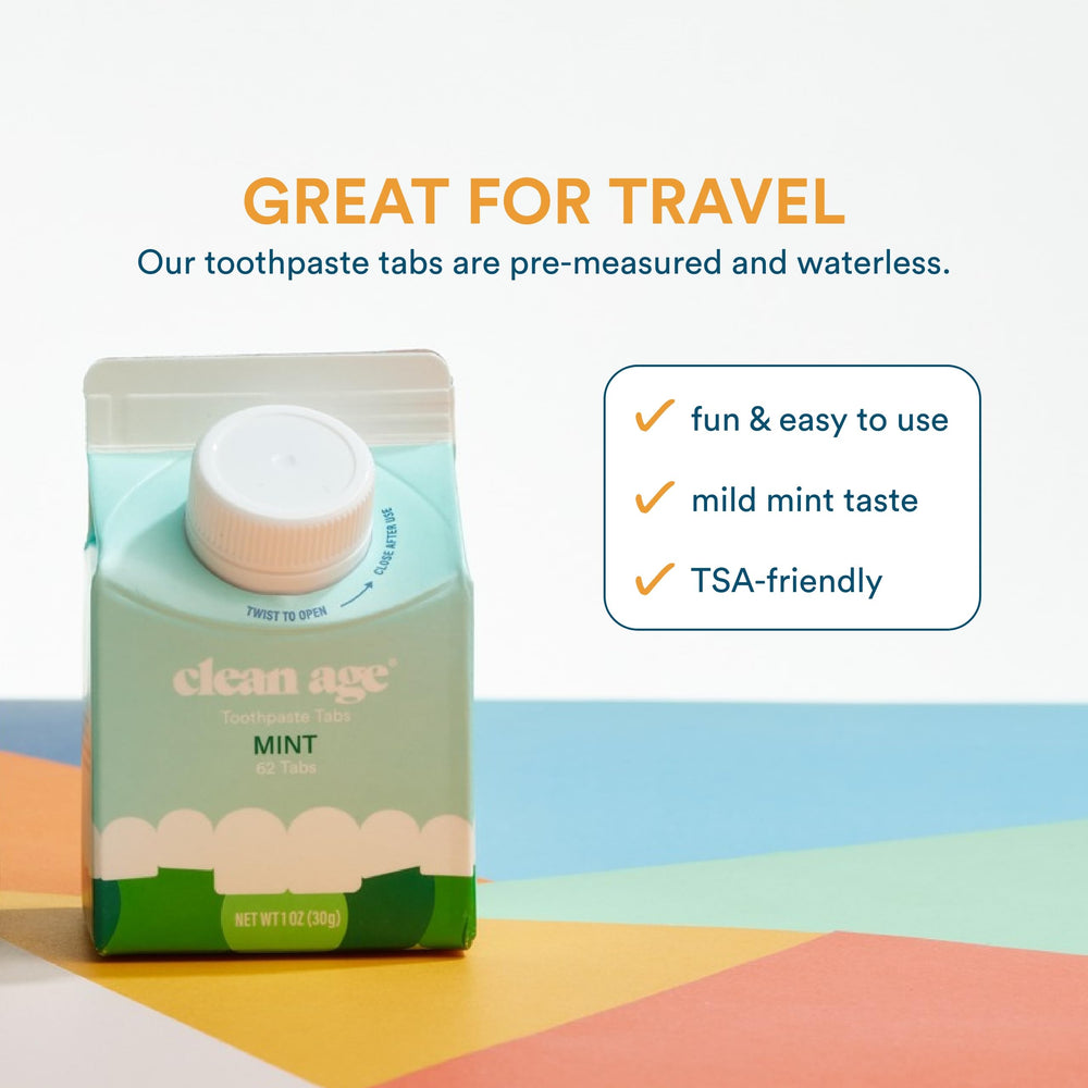 Compact travel-size packaging for on-the-go use