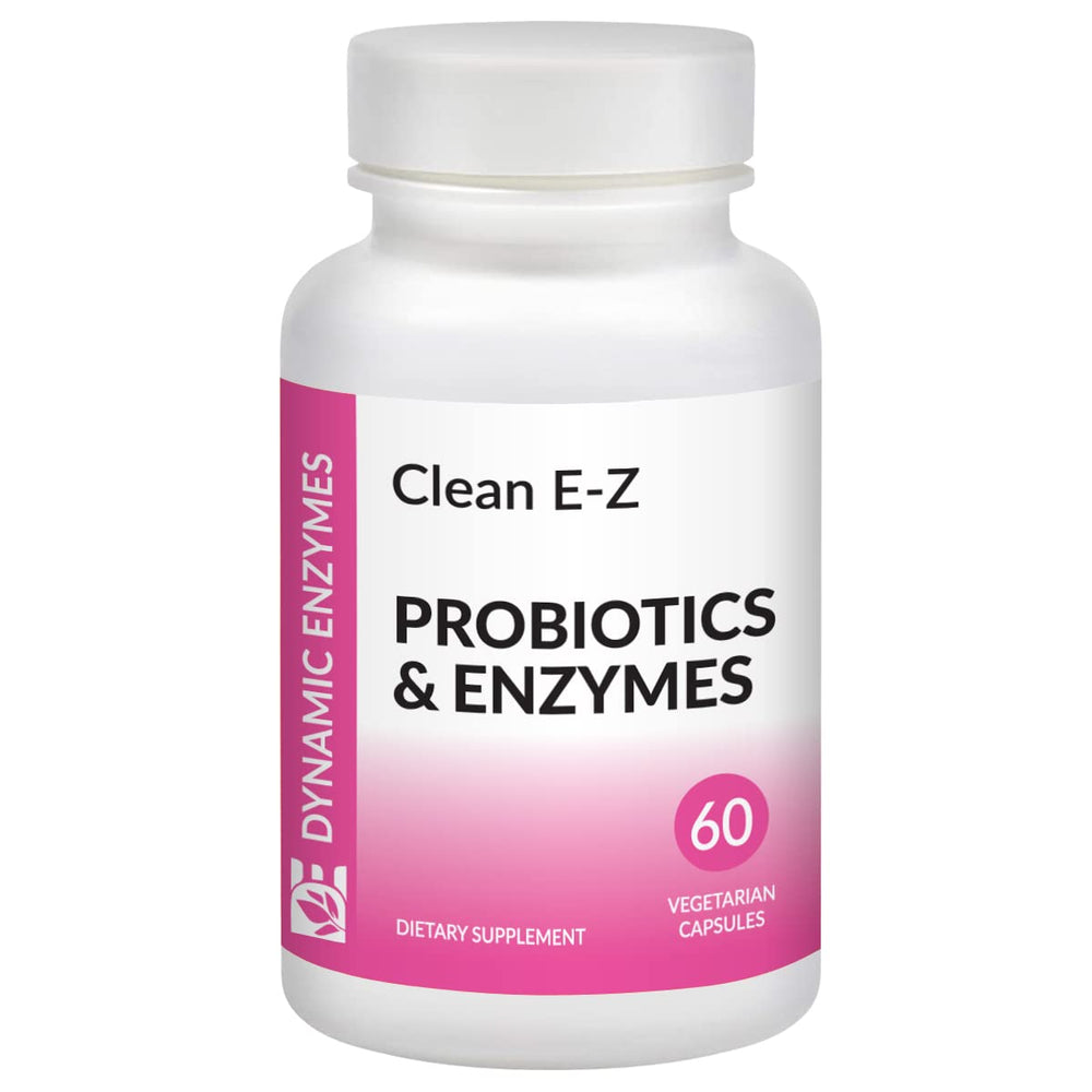 Bottle of Clean E-Z Candida supplement showing 60 count